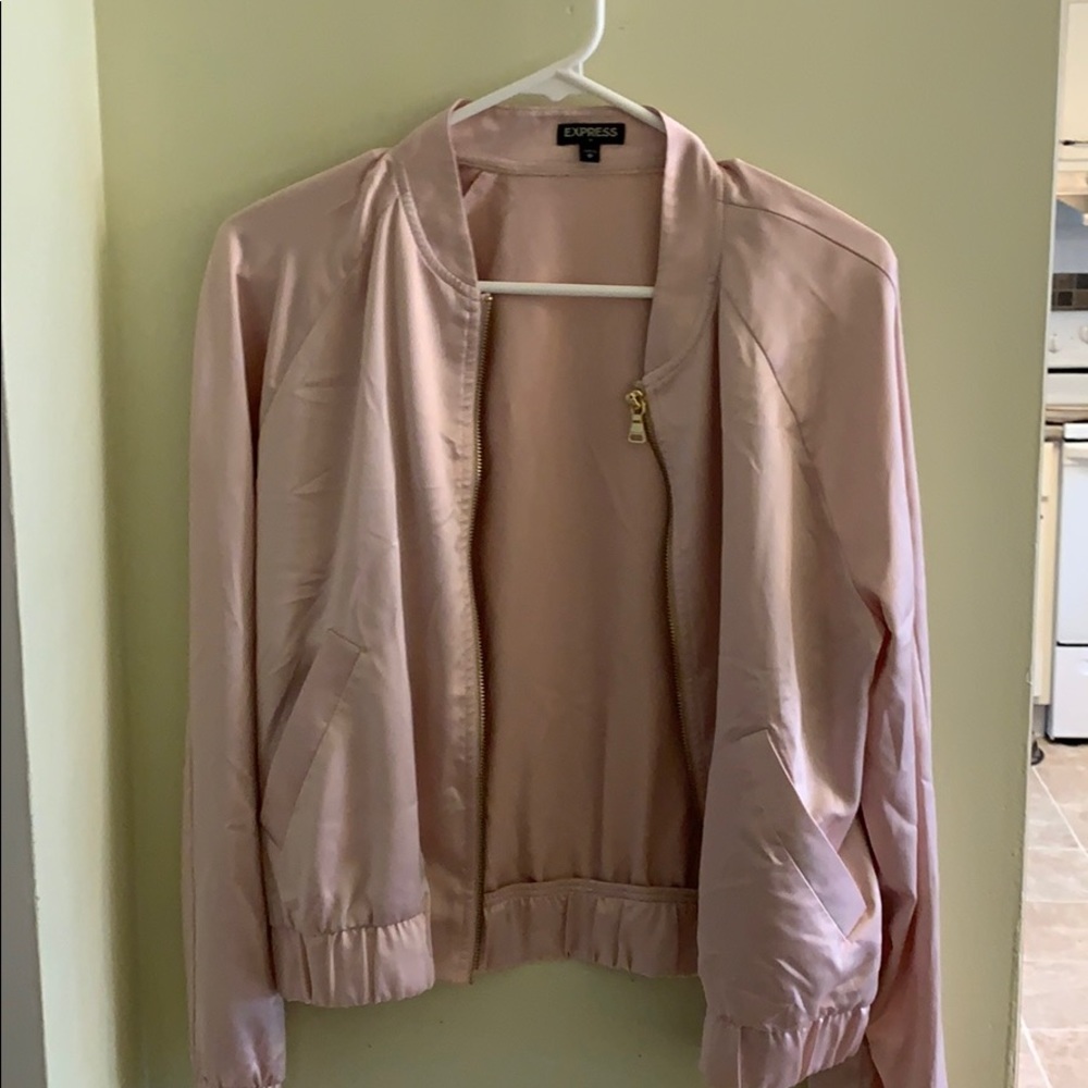 Rose gold jacket with gold detailing